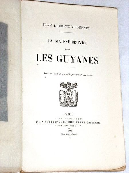 La Main-d'Oeuvre dans les Guyanes.