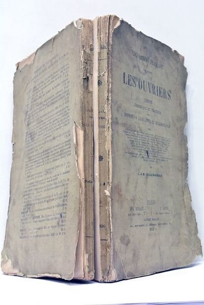 Législation française concernant les Ouvriers. Enseignement. Législation professionnelle. Assistance.