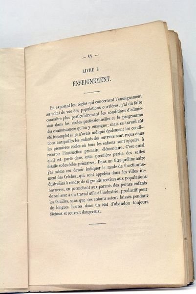 Législation française concernant les Ouvriers. Enseignement. Législation professionnelle. Assistance.