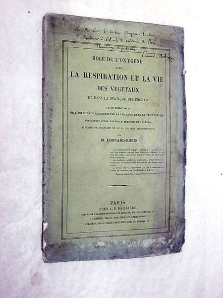 Rôle de l'Oxygène dans la Respiration et la Vie des …