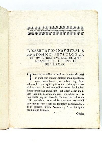 Dissertatio inauguralis anatomico-physiologica de Mutatione Lumine in Vasis Hominis nascentis …