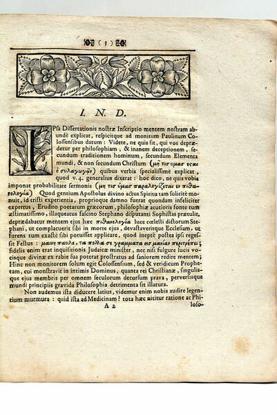 De Medicinae Depraedatione per Philosophiam.