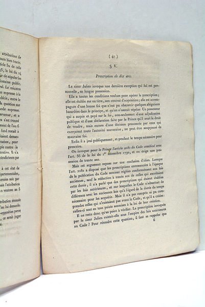 RESUME servant de réponse pour M. Julien, Propriétaire du Théatre …