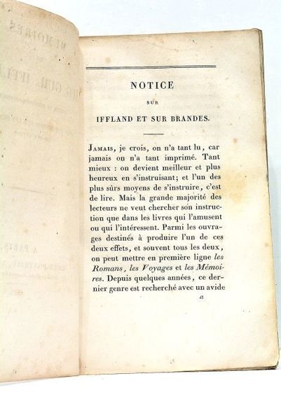Mémoires de Aug. Guil. Iffland, auteur et comédien allemand. Avec …
