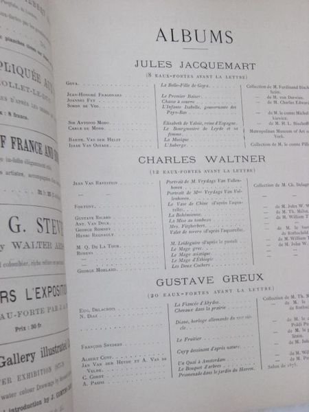 CATALOGUE de la Librairie de l'Art. 1882.
