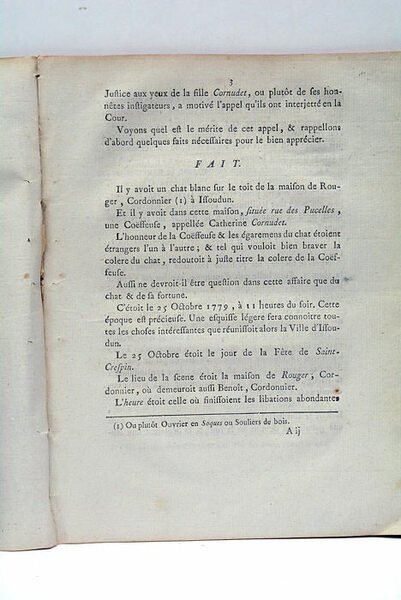 MÉMOIRE POUR LES SIEURS JOUSLAIN DE NORRAY, ECUYER; JOUSLAIN DE …