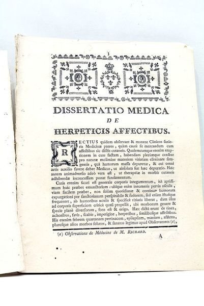 Dissertatio médica de Herpeticis Affectibus.