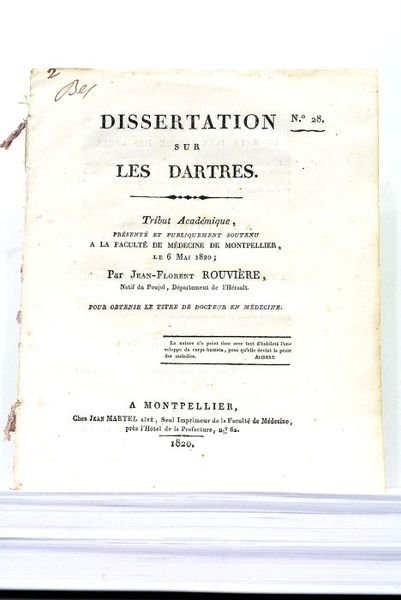 Dissertation sur les Dartres.