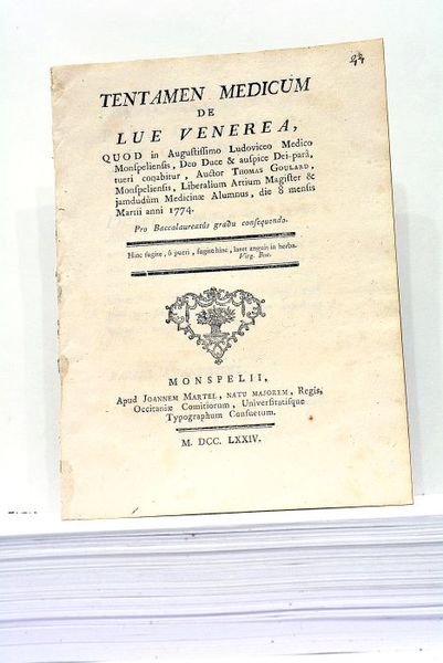 Tentamen Medicum de Lue Venerea.