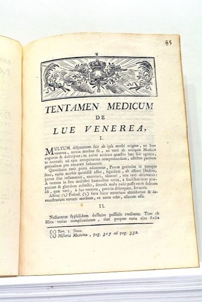 Tentamen Medicum de Lue Venerea.