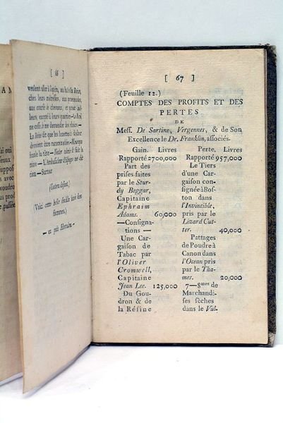 La Cassette Verte de Monsieur de Sartines.