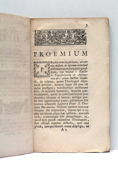 Vindiciae Dissertationis de Relatione Operum in Deum adversus larvatum auctores.
