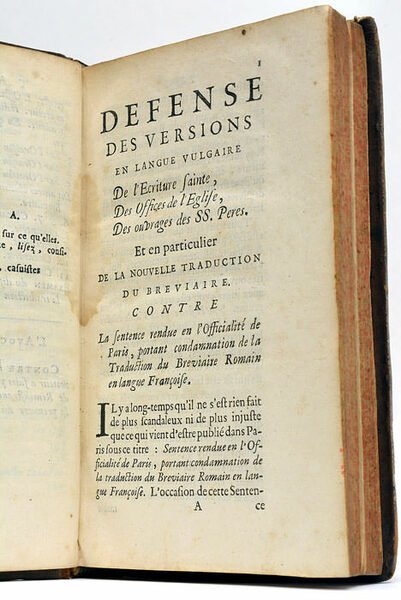 Défense des Versions de l’Ecriture Sainte, des Offices de l’Eglise, …