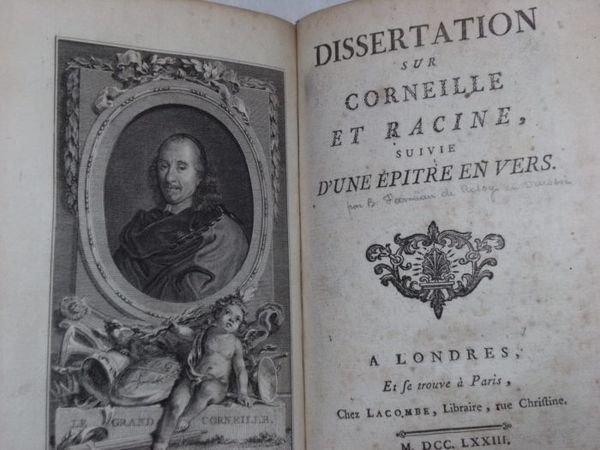 Eloge de Racine. A Amsterdam, et se trouve à Paris, …