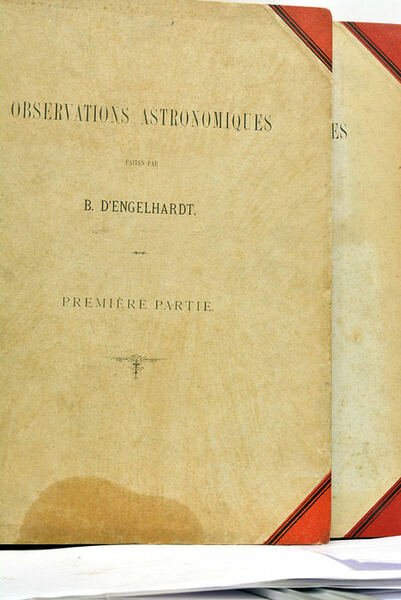 Observations astronomiques. Dans son observatoire à Dresde.