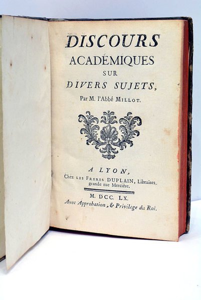 Discours Académiques sur divers sujets.