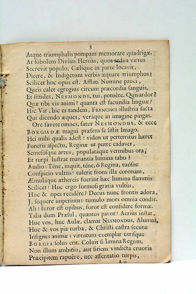 Illustrissimo Ecclesiae Principi Francisco Nesmondo… cum in Sancto Francisco Borgia… …