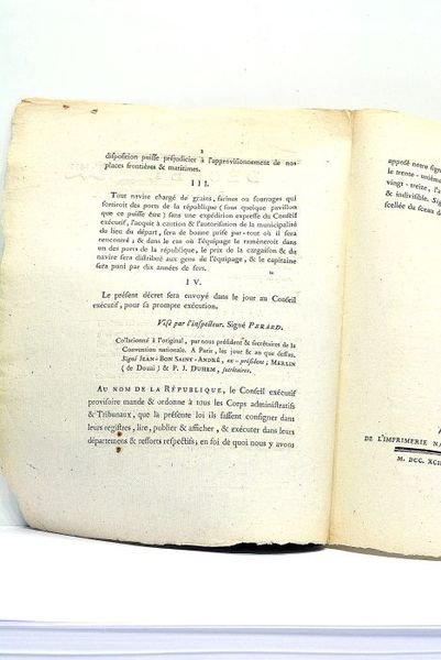 DÉCRET DE LA CONVENTION NATIONALE du 31 août 1793, l'an …