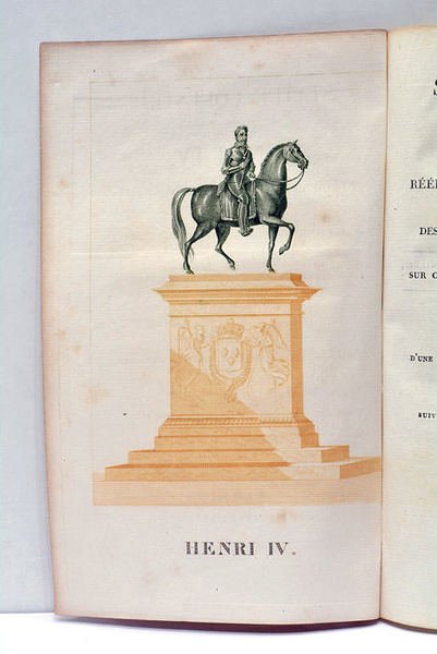 STATUE équestre de Henri IV, réédifiée sur le Pont-Neuf à …