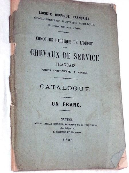 CONCOURS HIPPIQUE DE L'OUEST pour chevaux de service français, cours …