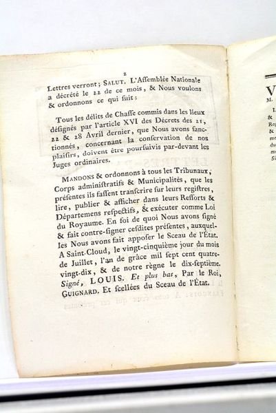 LETTRES-PATENTES du Roi, sur un décret de l'Assemblée Nationale, portant …
