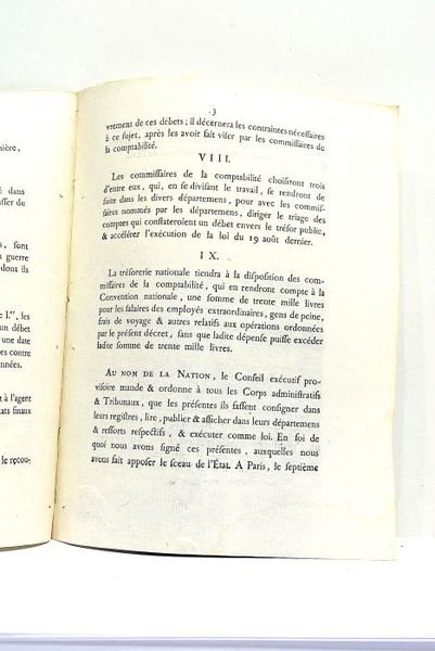 DÉCRET DE LA CONVENTION NATIONALE. Du 3 octobre 1792, l'an …