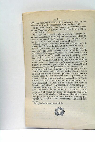 Le Pair du Chêne. N*1.