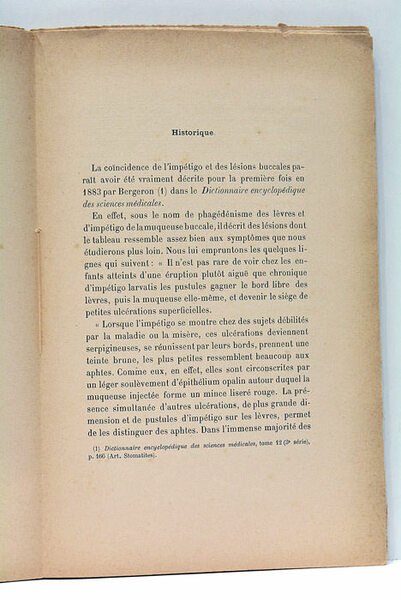 Contribution à l'étude des stomatites dans l'enfance et en particulier …