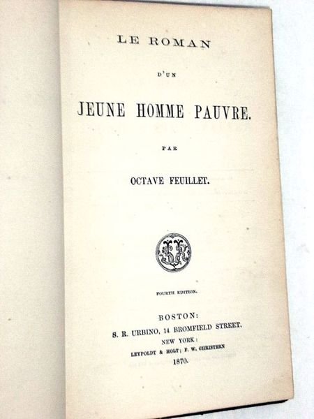 Le roman d'un jeune homme pauvre. Fourth edition.