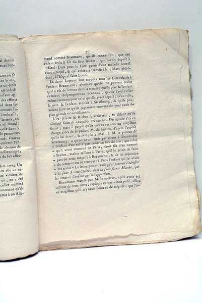 QUESTION D'ETAT. Enfant réclamé par deux pères à l'Hopital Saint …