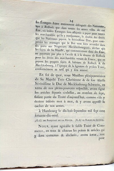TRAITÉ DE COMMERCE ENTRE SA MAJESTÉ ET LE DUC DE …