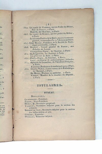LISTE DES MEMBRES DE L'ACADÉMIE ROYALE DES SCIENCES, Belles-Lettres et …