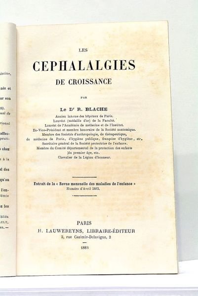 Les Cephalalgies de Croissance.
