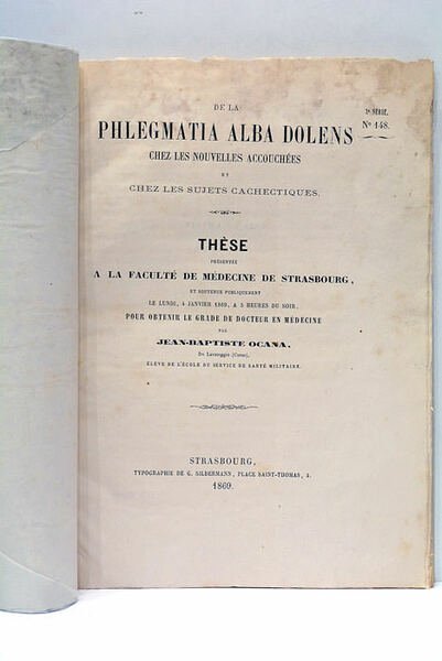 De la Phlegmatia Alba Dolens chez les Nouvelles Accouchées et …