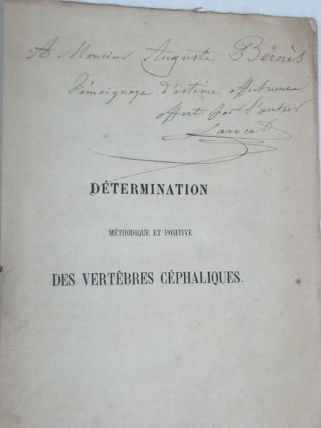 Détermination Méthodique et Positive des Vertèbres Céphaliques, ou Nouvelles Etudes …