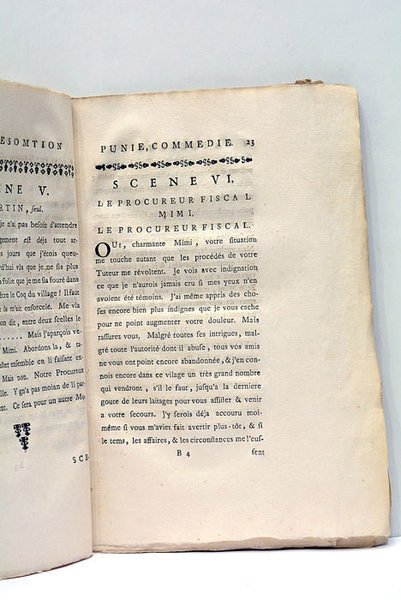 PRESOMTION PUNIE (La), Comedie. Traduite de l'Allemand du Baron de …