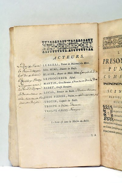 PRESOMTION PUNIE (La), Comedie. Traduite de l'Allemand du Baron de …