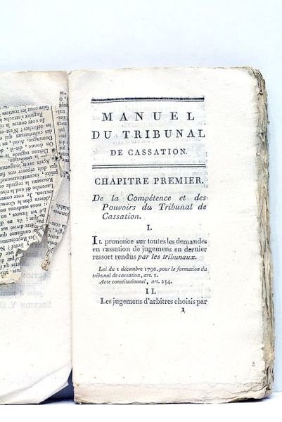 Manuel du Tribunal de Cassation, ou Règles de la Justice …