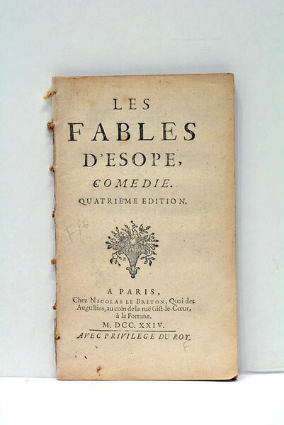 Les Fables, Comedie. Quatrième Edition.