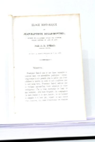 Eloge Historique de J.-B. Dugas-Montbel, membre de l'Académie Royale des …