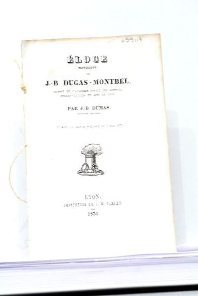 Eloge Historique de J.-B. Dugas-Montbel, membre de l'Académie Royale des …