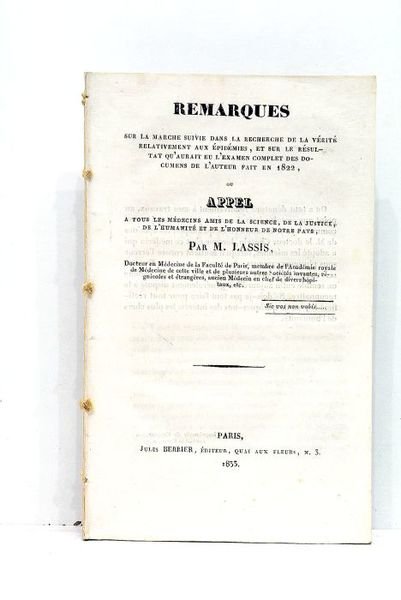 Remarques sur la marche suivie dans la recherche de la …