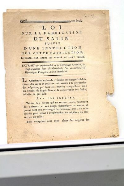 LOI sur la Fabrication du Salin suivie d'une Instruction sur …