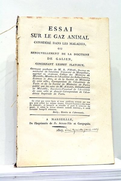 Essai sur le Gaz Animal considéré dans les Maladies, ou …