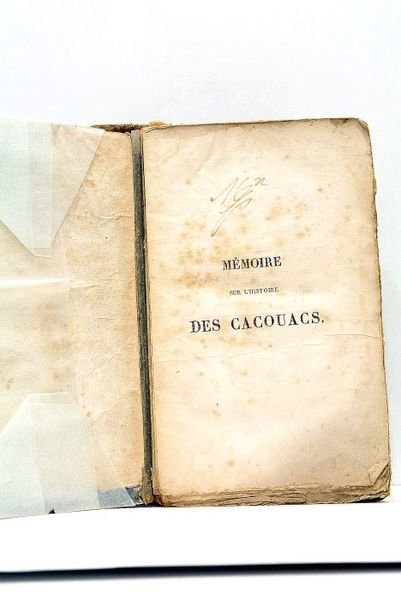 Mémoire pour servir à l’Histoire des Cacouacs, suivi d'un supplément …