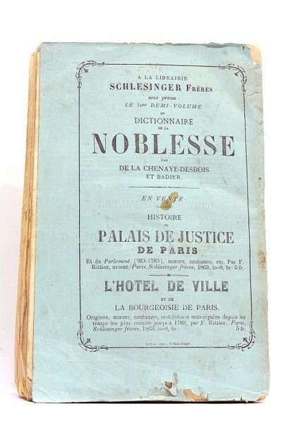 CATALOGUE d’une importante collection de livres rares et de manuscrits …