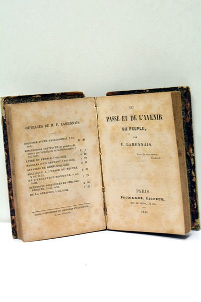 1). Paroles d'un Croyant. 1833. 2). Le Livre d'un Peuple. …