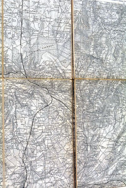 CARTE de Bourges. Gravée: le trait par Thuillier, la lettre …