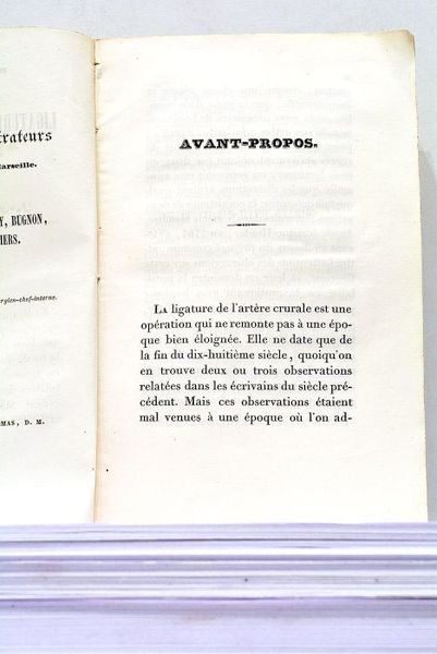 Huit Observations de Ligature de l'Artère Crurale, recueillies à Marseille.