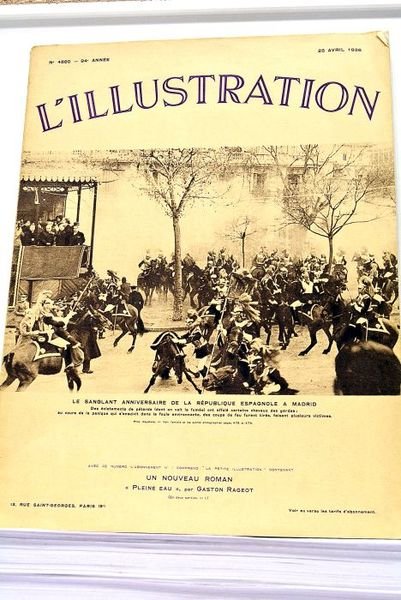 ILLUSTRATION (L') N°4860. 94e année. 25 avril 1936. Le Sanglant …